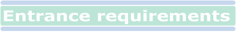 Entrance requirements and course guide